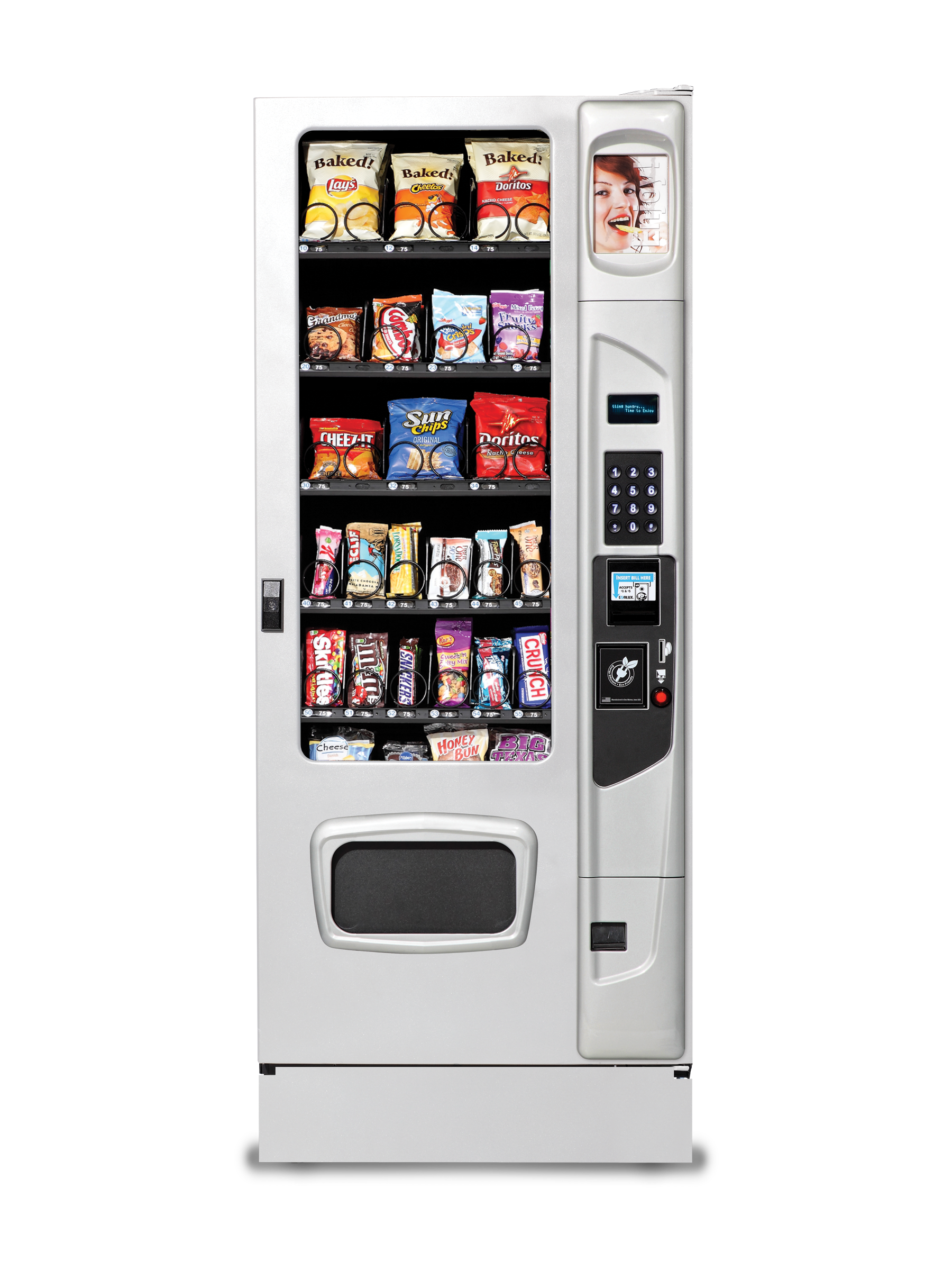 Mercato 3000 Snack with optional platinum silver door styling and kick panel