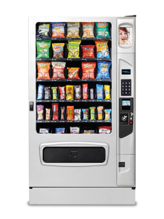 Mercato 5000 snack with optional platinum silver door styling and kick panel.