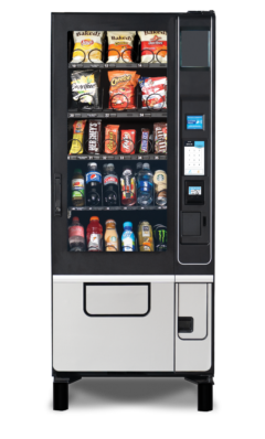 The Evoke Combo VT3 Vending Machine From U-Select-It with 7 inch display