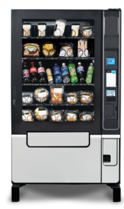 The Evoke Elevator Food Vending Machine from U-Select-It with 7 inch display